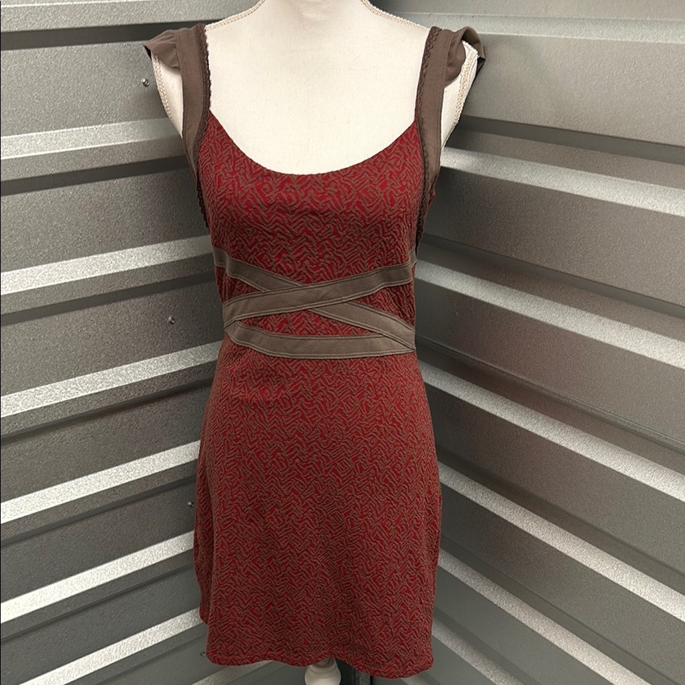 Free People Cross My Heart Mini Dress Sleeveless Size Small Festival Feminine‎